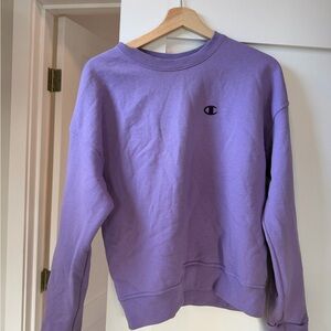 Champion Women's Lavender Crew Neck Sweater